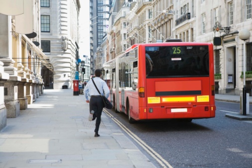 catching the bus