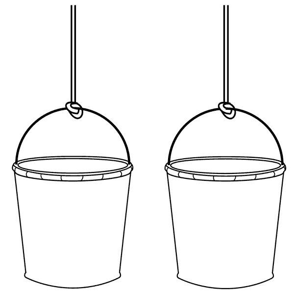 Newton's buckets - empty