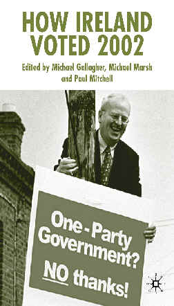 Michael McDowell TD campaigning up a lampost