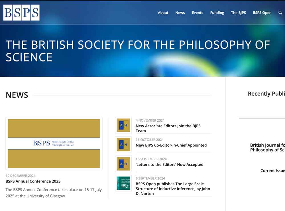 The British Society for the Philosophy of Science homepage