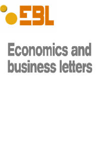 Economics and Business Letters